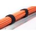 DIGITUS Professional Hook and loop cable management system, mushroom fastener 5m, hook and loop tape 10m