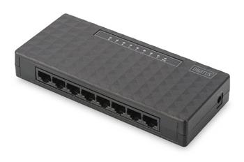 DIGITUS Rychlý ethernetový přepínač 8 portů, nespravovaný, desktop