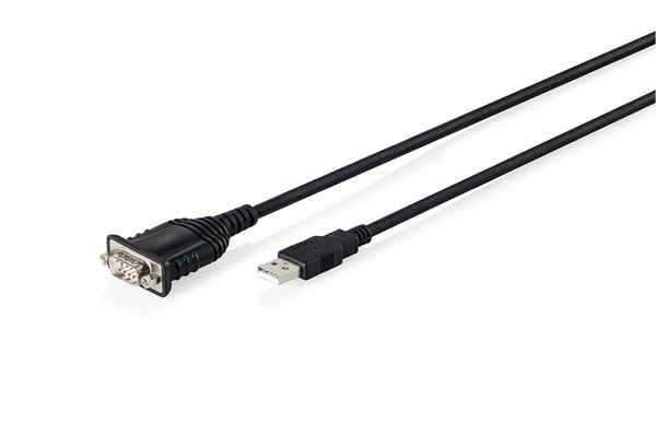 DIGITUS USB 2.0 na RS232 adaptér, 1,8m, černý