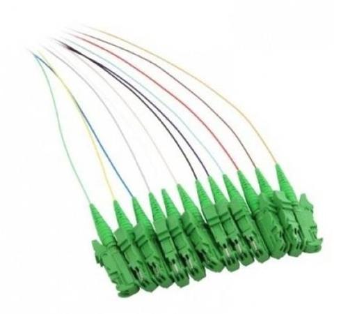 E2000/APC Optický pigtail 09/125 2m 12ks barevné EASYSTRIP
