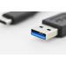 Edfnet Připojovací kabel USB typu C, typ C na A M/M, 1,0 m, 3A, 5 GB, verze 3.0, bl