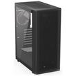 Endorfy Ventum 400 Air,Skříň, Middle tower, bez zdroje, 4× 120mm ventilátor, 2× USB 3.0, 1× USB-C, tvrzené sklo, mesh panel,černá
