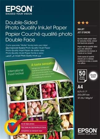 EPSON paper A4 - 120g/m2 - 50 sheets - Double-Sided Photo Quality Inkjet Paper