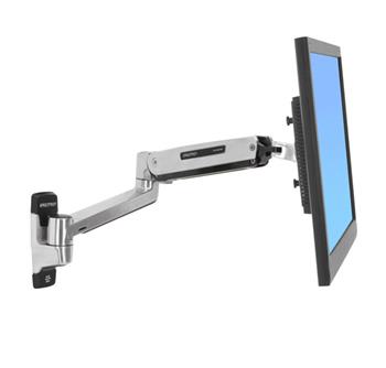 ERGOTRON LX Sit-Stand Wall Mount LCD Arm, Polished - flexibilní nástěnný držák p