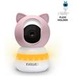 EVOLVEO Baby Monitor LUX- Chytrá 360° videochůvička s nočním viděním, detekcí pláče a pohybu, růžová