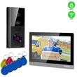 EVOLVEO DoorPhone AHD10, Sada domácího WiFi videotelefonu s ovládáním dveří a RFID, černo stříbrný 10" monitor, 32GB