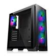 EVOLVEO Ptero Q2G, skříň ATX, 4x ARGB ventilátor, čelní+boční panel sklo, černá