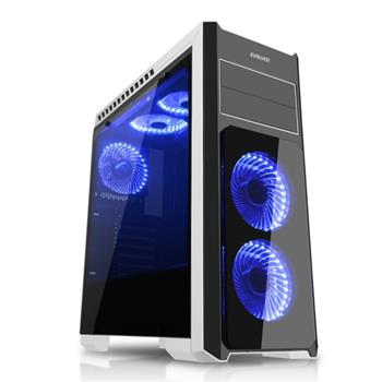 EVOLVEO Ray 4, case full ATX midi tower, 5x 120mm,