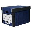 Fellowes Archivační kontejner Bankers Box Woodgrain modrá (2ks)