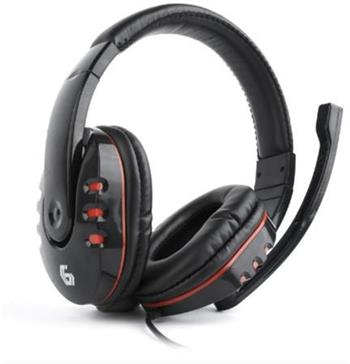 Gembird herní sluchátka GHS-402 s ovládáním hlasitosti, lesklá černá