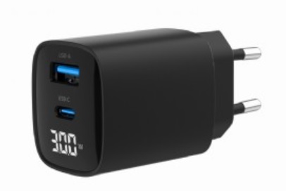 GEMBIRD, Nabíječka USB, 2x port, 30W, rychlé nabíjení, černá