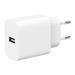 Gembird Nabíječka USB-A 2,4A, bílá