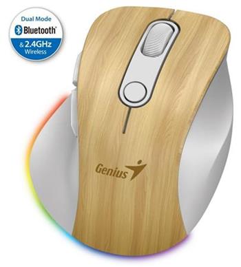 Genius Ergo 9000S Pro Myš, bezdrátová, optická, 2400DPI, 6 tlačítek, Bluetooth,