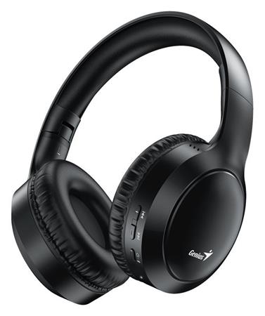 Genius HS-800BT, Headset, náhlavní, bezdrátový, skládací, mikrofon, 40mm měniče, Bluetooth 6.0, 25h výdrž, USB-C nabíj.