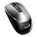 Genius NX-7125 Myš, bezdrátová, optická, 1200DPI, 4 tlačítka, Copilot, 2,4GHz, USB-A, 1× AA baterie, černo-stříbrná
