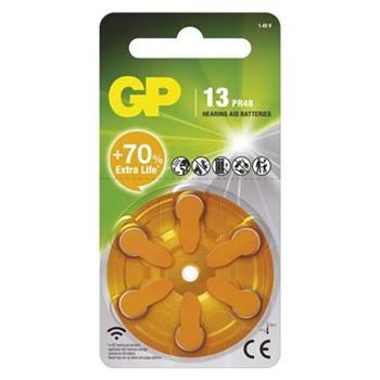 GP ZA13 - Baterie do naslouchadel 6 ks