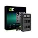 Green Cell Nabíječka baterií AHBBP-501 pro GoPro AHDBT-501, Hero 5 Hero 6 Hero 7 HD Černá Bílá Stříbrná Edition (4.35V 2.5W 0.6A)
