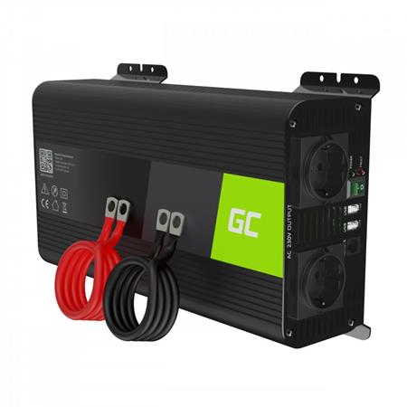 Green Cell Power Inverter PRO 12V to 230V 1000W/2000W Pure sine wave