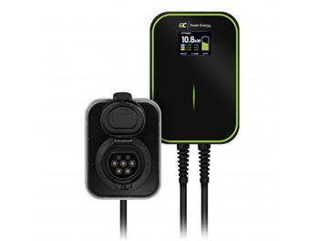 Green Cell Wallbox EV PowerBox 22kW RFID charger with Type 2 socket for charging electric cars and Plug-In hybrids