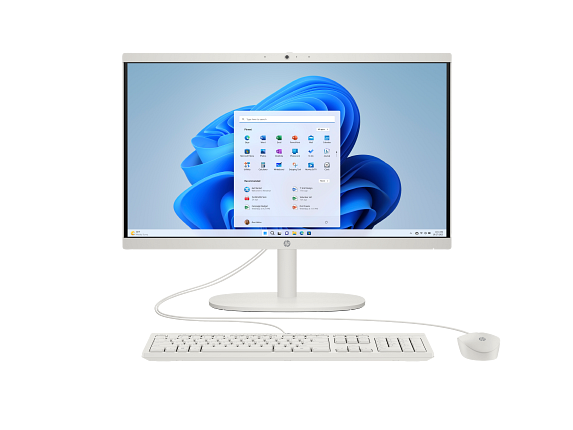 HP AIO 22-dg0011nc/21,45'' VA FHD AG/Intel N100/8GB/512GB SSD/Intel UHD/5xUSB/1xHDMI/RJ-45/65W/2y/WIN 11 Home/White