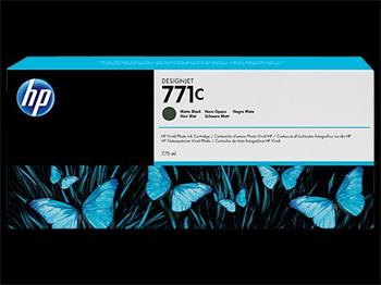 HP Ink Cartridge 771C/Black matte/775 ml