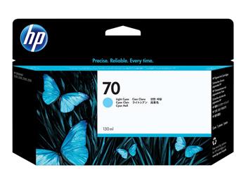 HP Ink Cartridge No. 70/Light Cyan/130ml