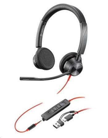 HP Poly BW 3225 MS Teams náhlavní souprava Stereo USB-C +USB-C/A + 3,5 mm jack