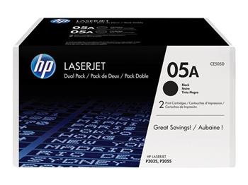 HP toner 05A/Black/2x2300 stran/2-pack