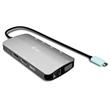 i-tec USB-C Metal Nano 3x Display (DP, HDMI and VGA) Docking Station, Power Delivery 100 W