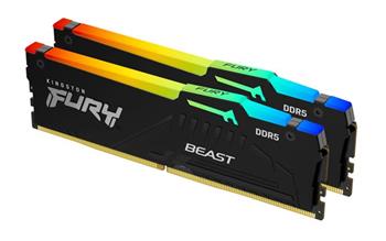 KINGSTON 32GB 6400MT/s DDR5 CL32 DIMM (Kit of 2) FURY Beast RGB XMP