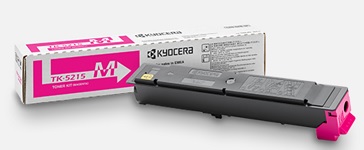 Kyocera toner TK-5215M - 15 000 stran A4 (při 5% pokrytí), pro TASKalfa406ci, magenta