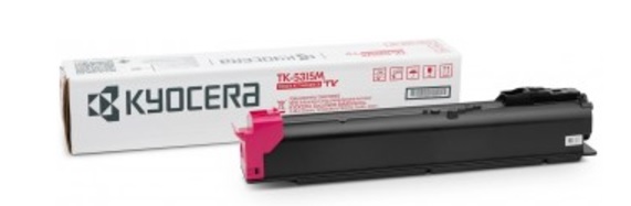 Kyocera toner TK-5315M - 18 000 stran A4 (při 5% pokrytí), pro TASKalfa408/508ci, magenta