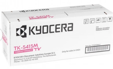 Kyocera toner TK-5415M - 13 000 stran A4 (při 5% pokrytí), pro TASKalfaMA/PA4500ci, magenta