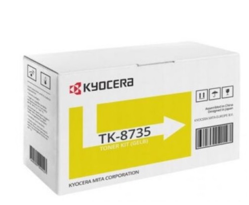 Kyocera toner TK-8735Y - 40 000 stran A4 (při 5% pokrytí), pro TASKalfa7353/8353ci, žlutý