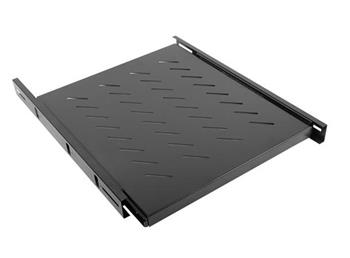LANBERG 19" POSUVNÁ POLICE 1U/463X550MM MAX. NOSNOST DO 60 KG ČERNÁ
