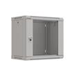 LANBERG 19" RACKOVÁ SKŘÍŇ PRO MONTÁŽ NA STĚNU 9U/540X350 (FLAT PACK) S PROSKLENÝMI DVEŘMI ŠEDÁ