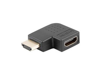 LANBERG HDMI(M) na HDMI(F) adaptér úhlový levý černý