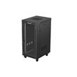 LANBERG INSTALAČNÍ RACK 19" 24U 600X800 ČERNÉ SKLENĚNÉ DVEŘE LCD (FLAT PACK) V2