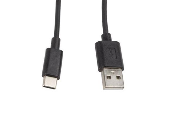 LANBERG KABEL USB-C(M)-&gt;USB-A(M) 2.0 1M ČERNÝ