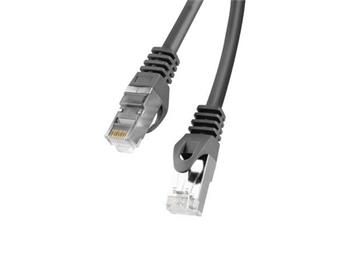 LANBERG Patch kabel CAT.6 FTP 10M černý Fluke Passed
