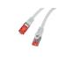 LANBERG Patch kabel CAT 6 S-FTP, AWG 26/7, LSZH, měď, šedý, 0,25m