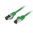 Lanberg PATCHCORD CAT.8.1 S/FTP LSZH CU 2M GREEN FLUKE PASSED