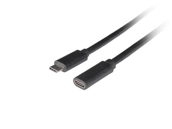LANBERG PRODLUŽOVACÍ KABEL USB-C M/F 3.1 0,5 M ČERNÝ