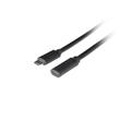 LANBERG PRODLUŽOVACÍ KABEL USB-C M/F 3.1 0,5 M ČERNÝ