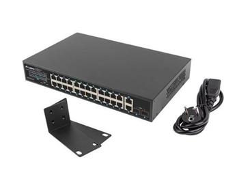 LANBERG SWITCH 24X 1GB POE+/2X GB 2X SFP RACK 19" GIGABITOVÝ ETHERNET 360W
