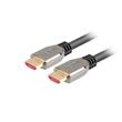 LANBERG Ultra High Speed HDMI 2.1 kabel, 48 Gbps, 8K@60Hz, 5K@120Hz, délka 1,8m, černý, zlacené konektory