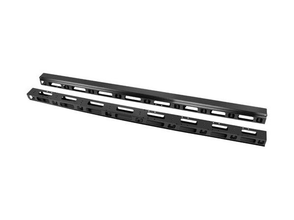 Lanberg VERTICAL CABLE MANAGEMENT PANEL 42U FOR 19" FREE-STANDING CABINETS 2PCS BLACK