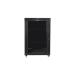 LANBERG Volně stojící skříň 19" 22U/800x1000 LCD skleněné dveře černá (RAL9004) (v rozloženém stavu)