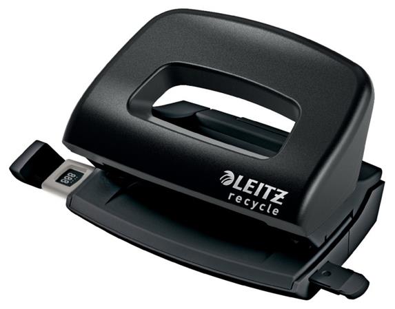 LEITZ Ekologická mini děrovačka NeXXt Recycle, 10 listů, černá