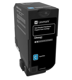 Lexmark CS720, CS725, CX725 Cyan Standard Yield Return Programme Toner Cartridge - 7 000 stran